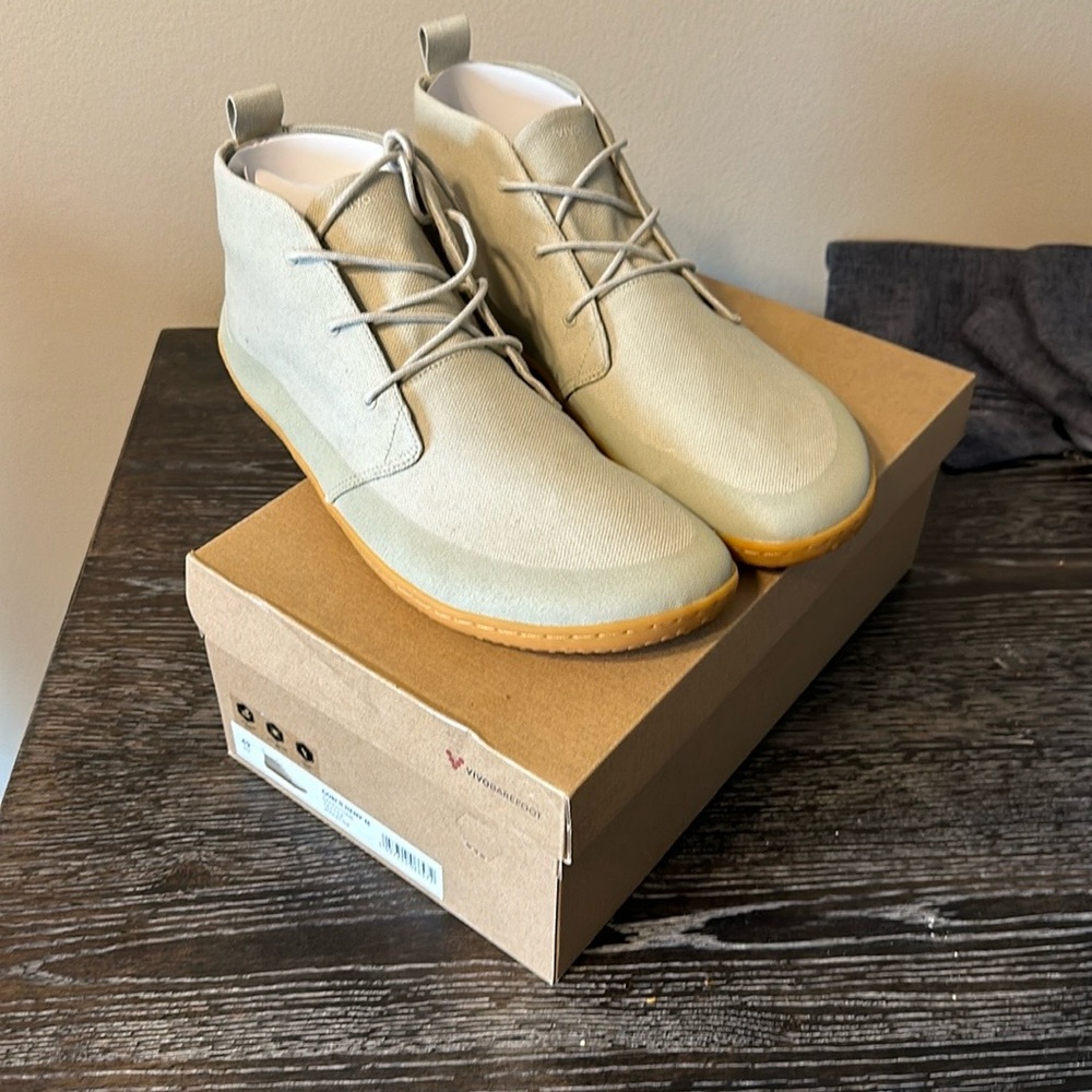 New Vivobarefoot Gobi II Hemp in Sandstone textile sz 49 US 15